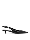 Saint Laurent Elegant Black Pumps With Intricate Detailing For Women In Black