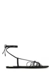 Saint Laurent Women Babylone Sandals In Black