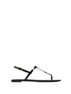 Saint Laurent Sandals Black In Black