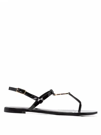 Saint Laurent Sandals In Black