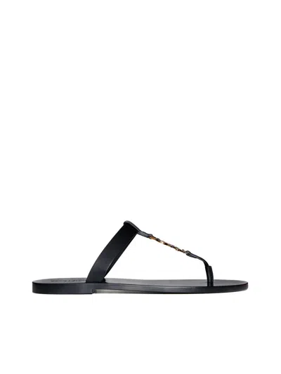 Saint Laurent Sandals In Black