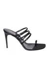 Saint Laurent Jerry 95mm Satin Mules In Black
