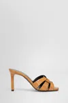 Saint Laurent Tribute Mule Sandal In Bravebeige
