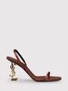 Saint Laurent Opyum 85 Leather Slingback Sandals