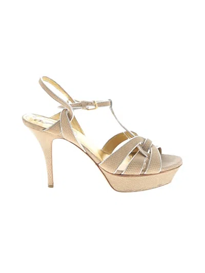 Pre-owned Saint Laurent Sandals In Brown