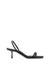 Saint Laurent Jaspe High-heeled Sandals In Nero/nero