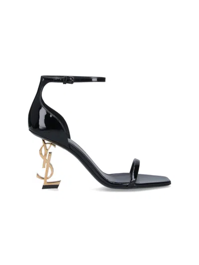Saint Laurent Sandals "opyum" In Black