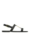 Saint Laurent Cassandre Sandals In Smooth Leather