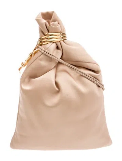 Pre-owned Saint Laurent Satin Backpack 2024 In Neutral
