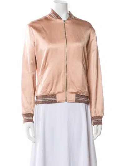 Pre-owned Saint Laurent Satin Bomber Jacket