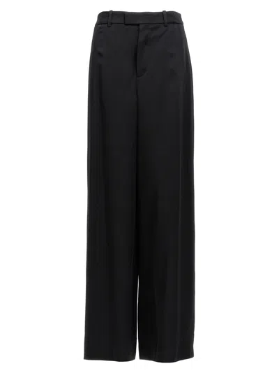 Saint Laurent Loose Fit Pants For Women In Black