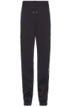 Saint Laurent Satin Detail Piping Sweatpants In Marine Force