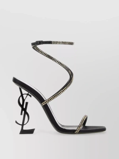 Saint Laurent Opyum Sandals With Black Heel