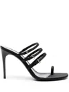 Saint Laurent Jerry 95mm Satin Mules In Black