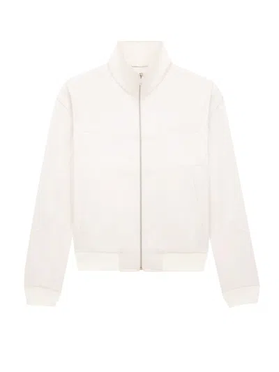 SAINT LAURENT SATIN JACKET WITH SAINT LAURENT EMBROIDERY