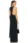 SAINT LAURENT SATIN MAXI DRESS