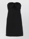 Saint Laurent Black Acetate Casual Dress In Black