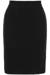 SAINT LAURENT SATIN PENCIL SKIRT FOR A SLEEK