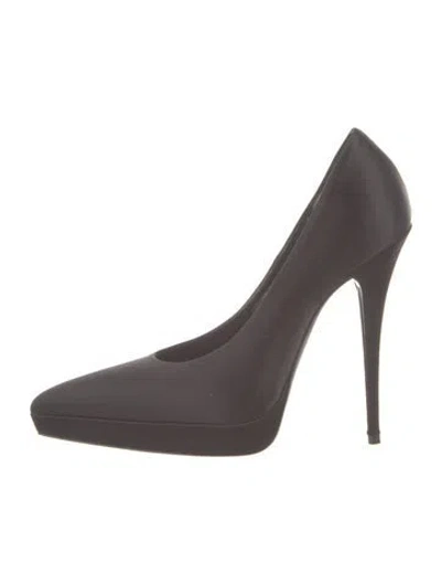 Pre-owned Saint Laurent Satin Pumps In Multi