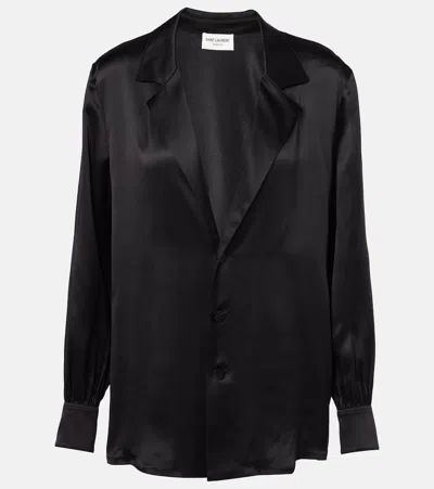 SAINT LAURENT SATIN SHIRT