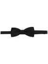 Saint Laurent Yves Bow Tie In Silk Satin Accessories In Black