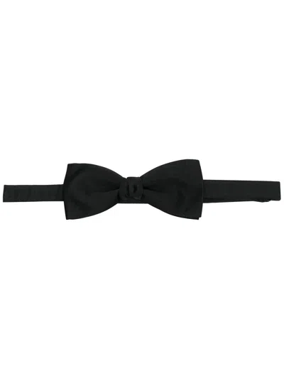 SAINT LAURENT SATIN SILK BOW TIE