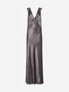 Saint Laurent Women Satin Silk Gown