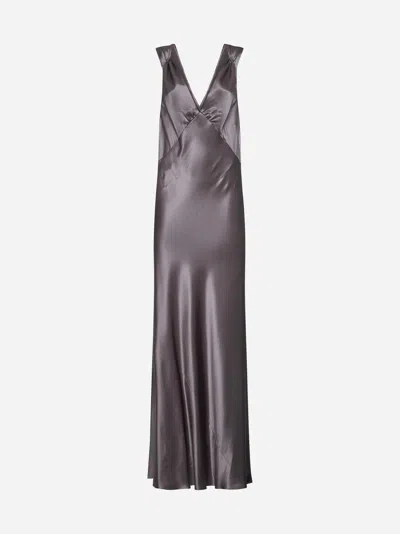 SAINT LAURENT SATIN SILK GOWN
