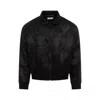 Saint Laurent Teddy Full Zip Jacket In Black