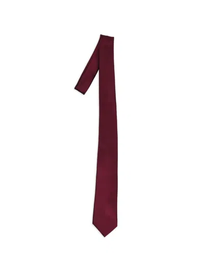 Saint Laurent Silk Tie Ties And Papillon Bordeaux In Burgundy