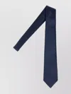 Saint Laurent Satin Tie With Smooth Texture And Standard Width In Blue