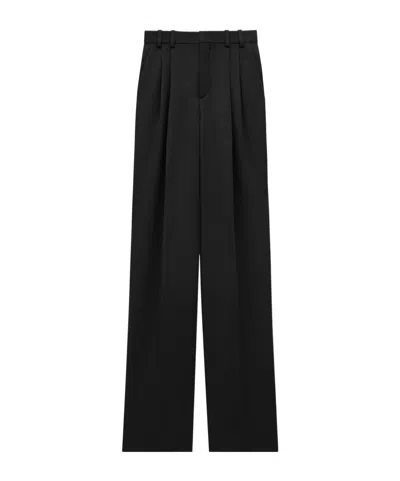 SAINT LAURENT SAINT LAURENT HIGH WAIST STRAIGHT LEG PANTS