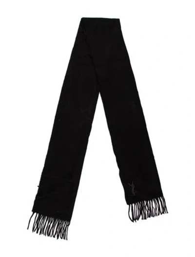 Pre-owned Saint Laurent Scarf In Black