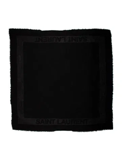 Pre-owned Saint Laurent Scarf In Black