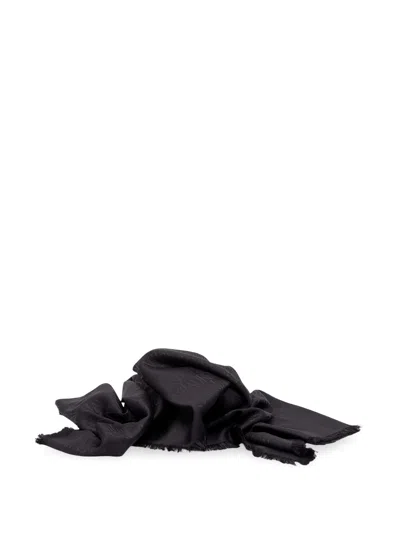 Saint Laurent Scarf In Black