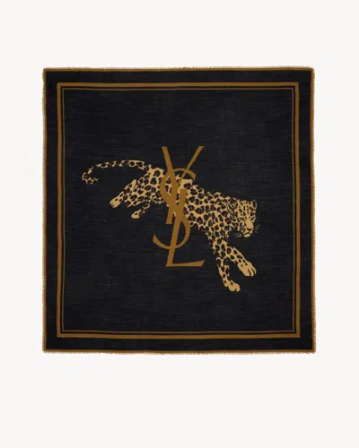 SAINT LAURENT SAINT LAURENT SCARF IN WOOL TWILL