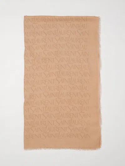 Saint Laurent Scarf Woman  In Brown