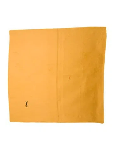Pre-owned Saint Laurent Scarf In Yellow