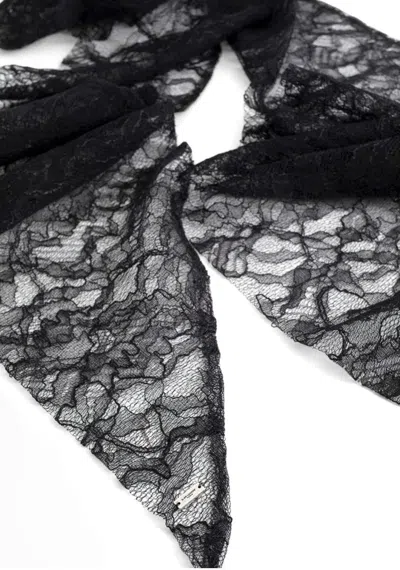 Saint Laurent Sciarpa In Black