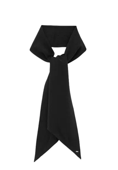 Saint Laurent Sciarpa In Black