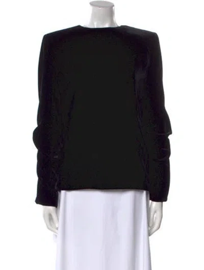 Pre-owned Saint Laurent Scoop Neck Long Sleeve Sweatshirt W/ Tags In Black