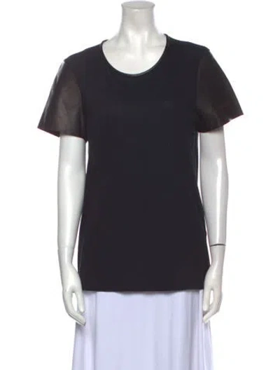 Pre-owned Saint Laurent Scoop Neck Short Sleeve T-shirt In Multi