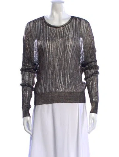 Pre-owned Saint Laurent Scoop Neck Sweater