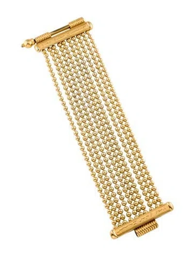 Pre-owned Saint Laurent Screw Cuff Bracelet, 6.75" In Multi