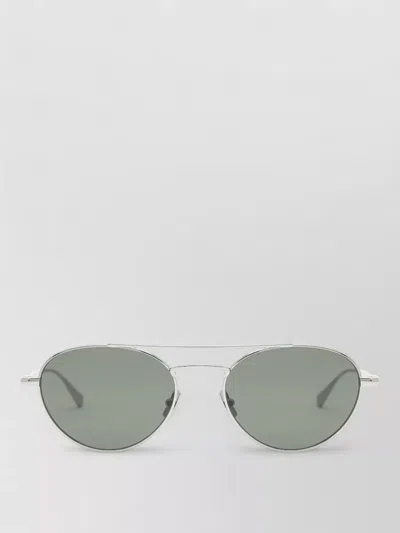 Saint Laurent Sculpted Frame Sunglasses Modern Lenses Design In Gray