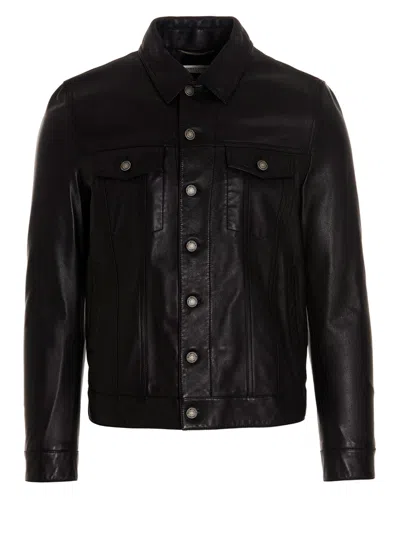 Saint Laurent Segovia Casual Jackets, Parka Black