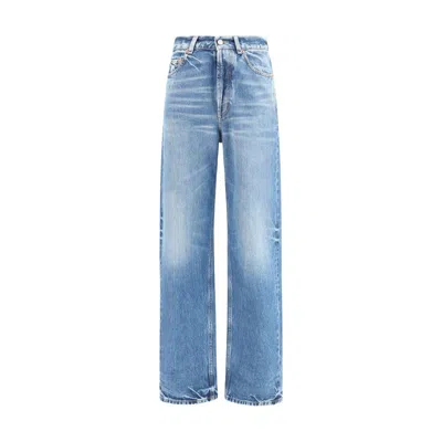 Saint Laurent Selvedge Denim Jeans In Blue