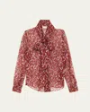 Saint Laurent Blouse In Red