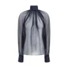 Saint Laurent Sheer Silk Blouse
