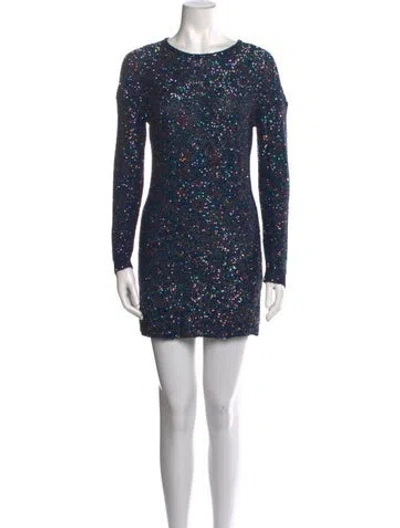 Pre-owned Saint Laurent Sequin Mini Dress